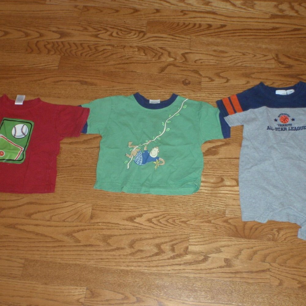 3 boys Shirts SZ 12-18 18 Months